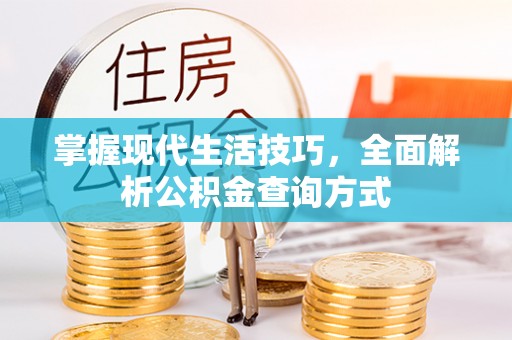 兴化掌握现代生活技巧，全面解析公积金查询方式