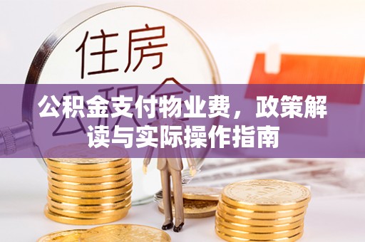 兴化公积金支付物业费，政策解读与实际操作指南